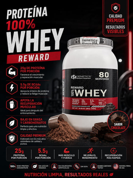 1 PROTEINA 100%WHEY CHOCOLATE 2kg GRANDE