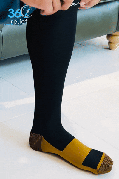 Medias Largas De Compresion De Cobre 🧦