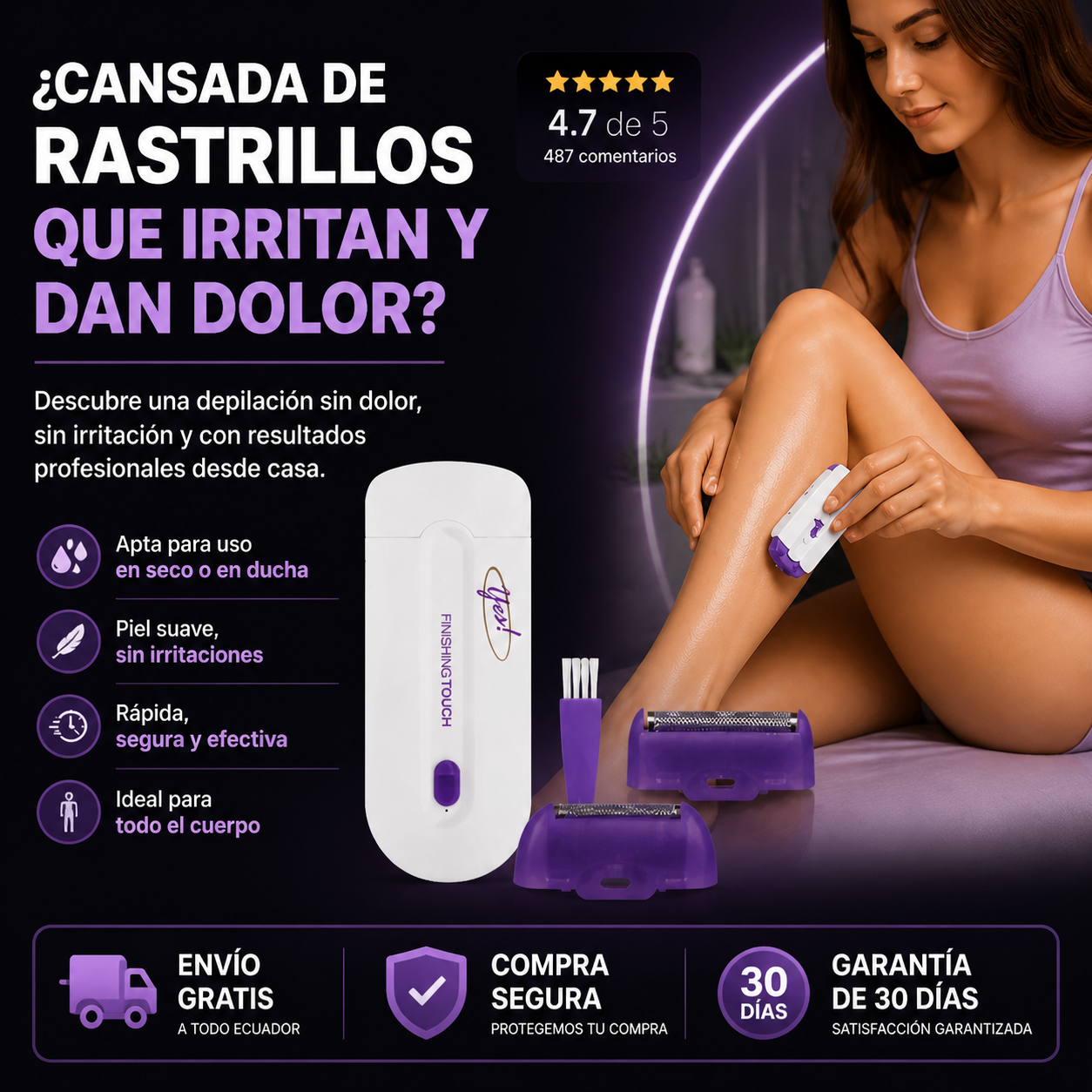 Nuvel® – DEPILADORA ELÉCTRICA PIEL RENOVADA