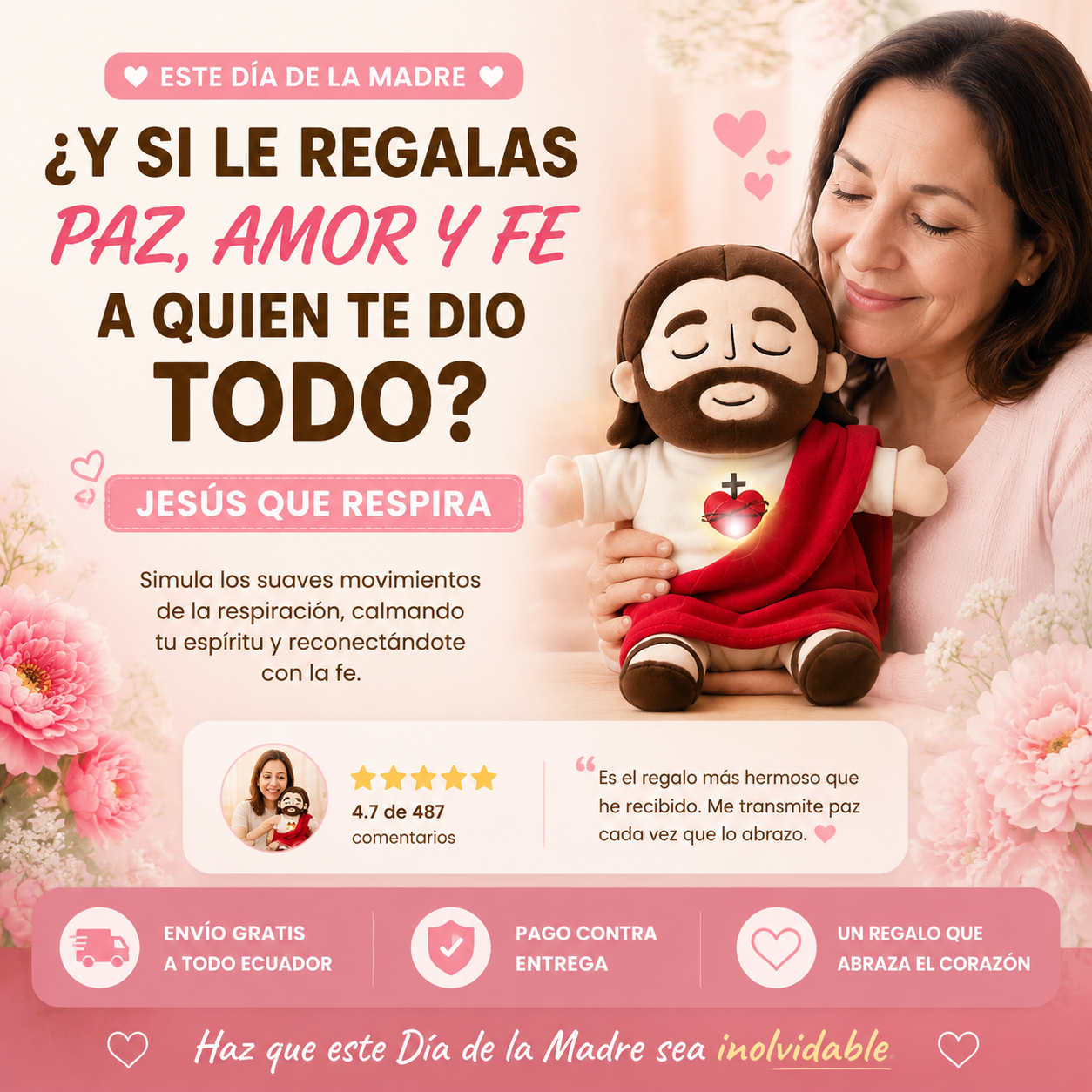 PELUCHE DE JESÚS QUE RESPIRA