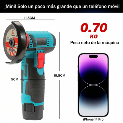 AMOLADORA ANGULAR PORTÁTIL + DESTORNILLADOR 8 EN 1 🛠️