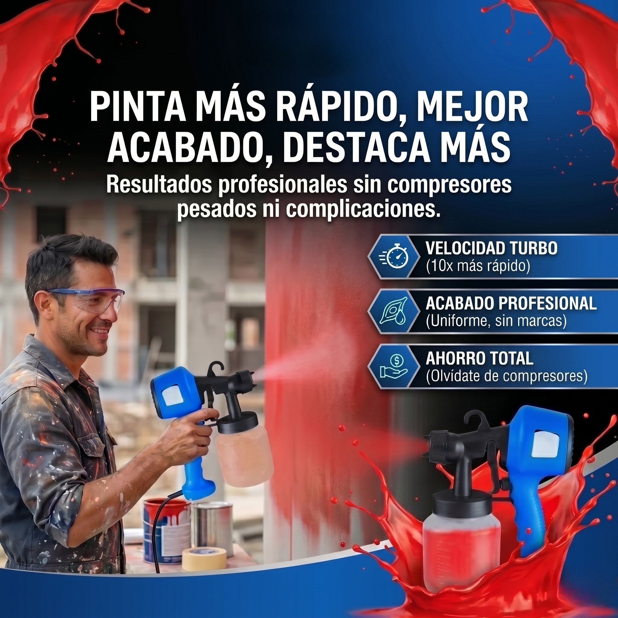 PlSTOLA PULVERIZADOR DE PINTURA