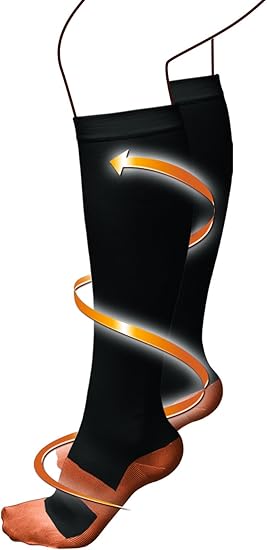 Medias Largas De Compresion De Cobre 🧦